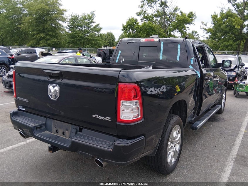 Vin: 1c6srfmt9kn897936, lot: 45949503, ram 1500 big horn/lone star  4x4 6'4 box 20194