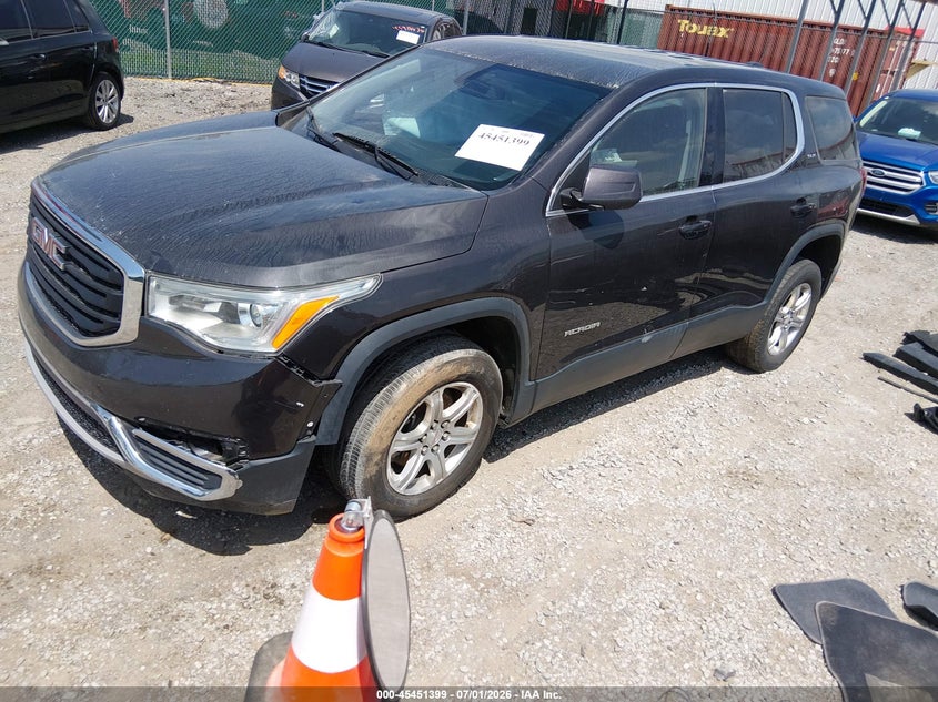 Vin: 1gkknkla1jz209081, lot: 45949512, gmc acadia sle-1 20182