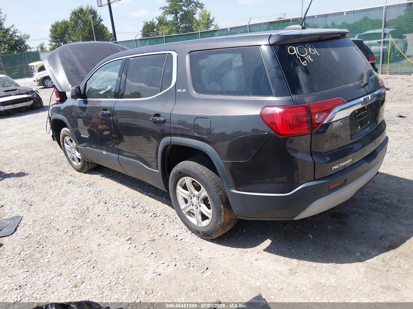 Vin: 1gkknkla1jz209081, lot: 45949512, gmc acadia sle-1 20183