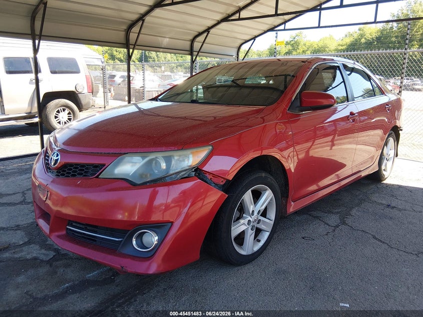 2013 Toyota Camry, Rear, IAAI, VIN 4T1BF1FK4DU665113 — photo 2