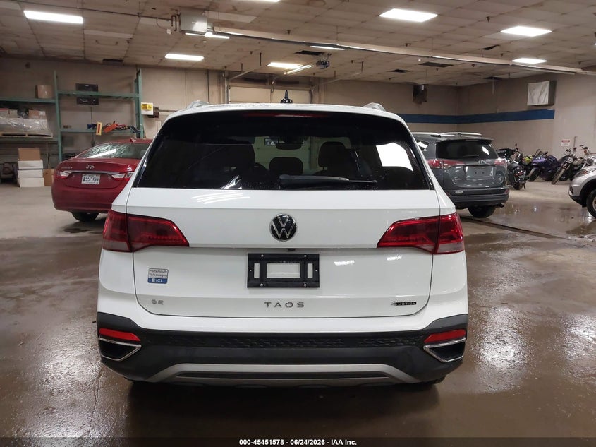 2022 Volkswagen Taos 1.5T Se VIN: 3VVPX7B2XNM041694 Lot: 45451578