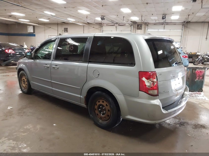 Vin: 2c4rdgbg5dr807303, lot: 45949723, dodge grand caravan se 20133
