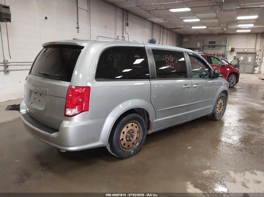 Vin: 2c4rdgbg5dr807303, lot: 45949723, dodge grand caravan se 20134