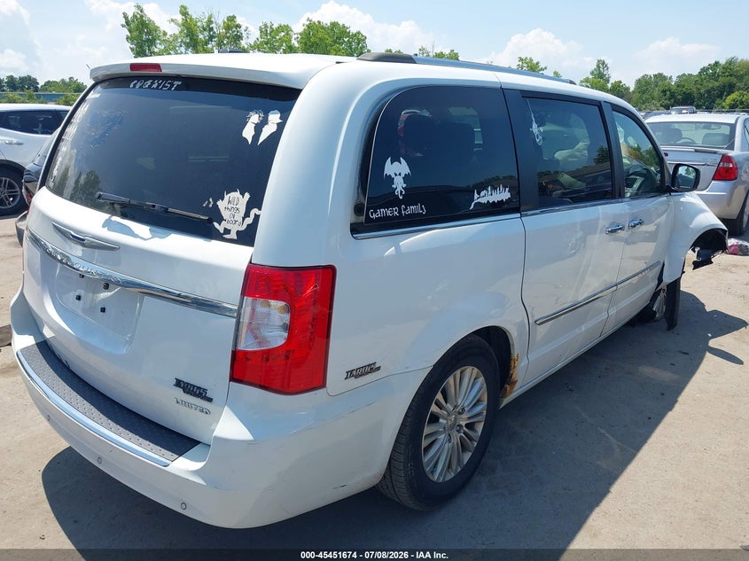 Vin: 2c4rc1gg5er449498, lot: 45949787, chrysler town & country limited 20144