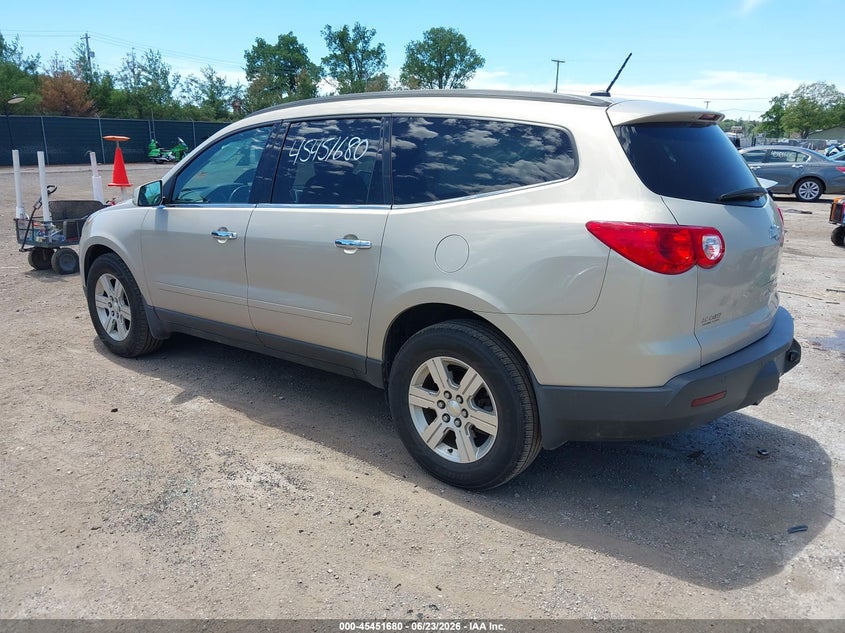 Vin: 1gnkrjedxbj390450, lot: 45949793, chevrolet traverse lt w/2lt 20113