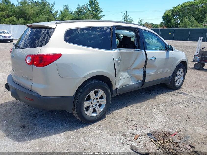 Vin: 1gnkrjedxbj390450, lot: 45949793, chevrolet traverse lt w/2lt 20114