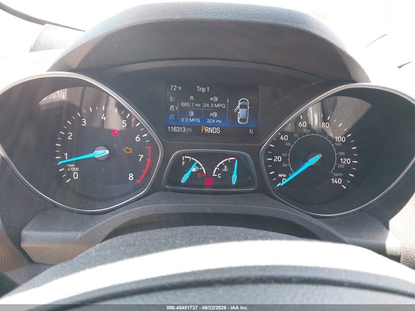 2017 FORD ESCAPE SPORT UTILITY VEHICLE 1.5L I-4 DI, DOHC, VVT, TURBO, 179HP