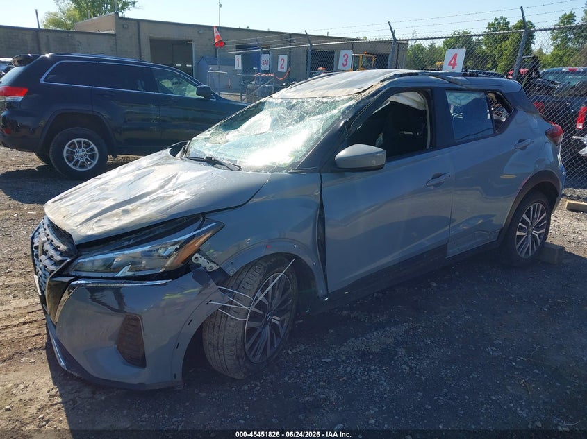 2021 Nissan Kicks, Rollover, IAAI, VIN 3N1CP5CV2ML474248 — photo 2