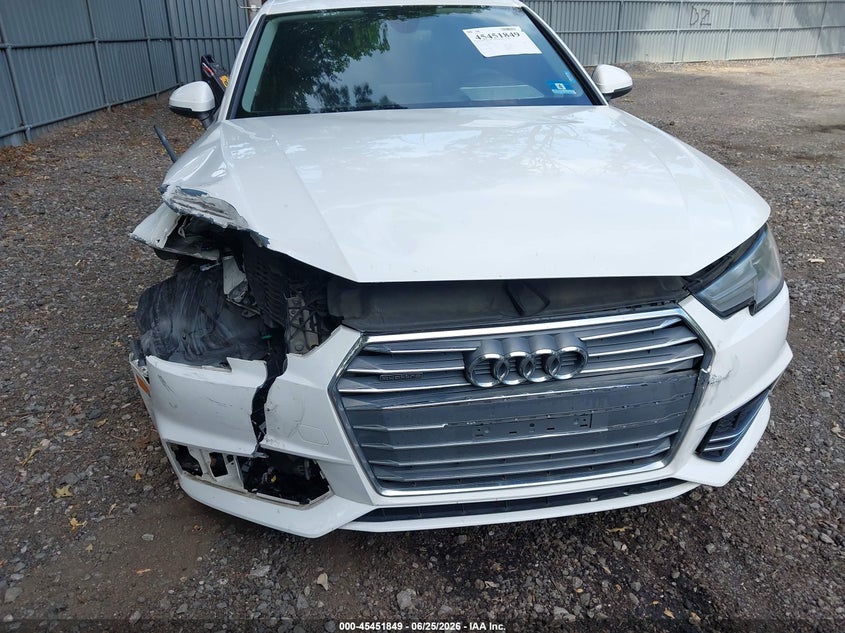 2017 AUDI A4 SEDAN 2.0L I-4 DI, DOHC, VVT, TURBO, 252HP