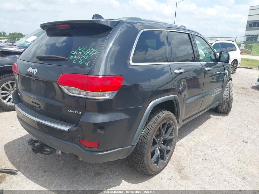 Vin: 1c4rjebm4gc383273, lot: 45949974, jeep grand cherokee limited 20164