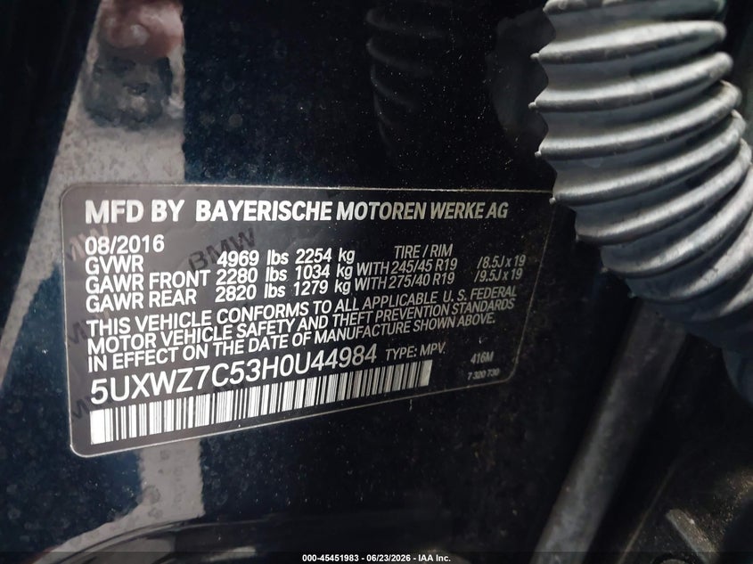 2017 BMW X3 SDRIVE28I — Photo 9
