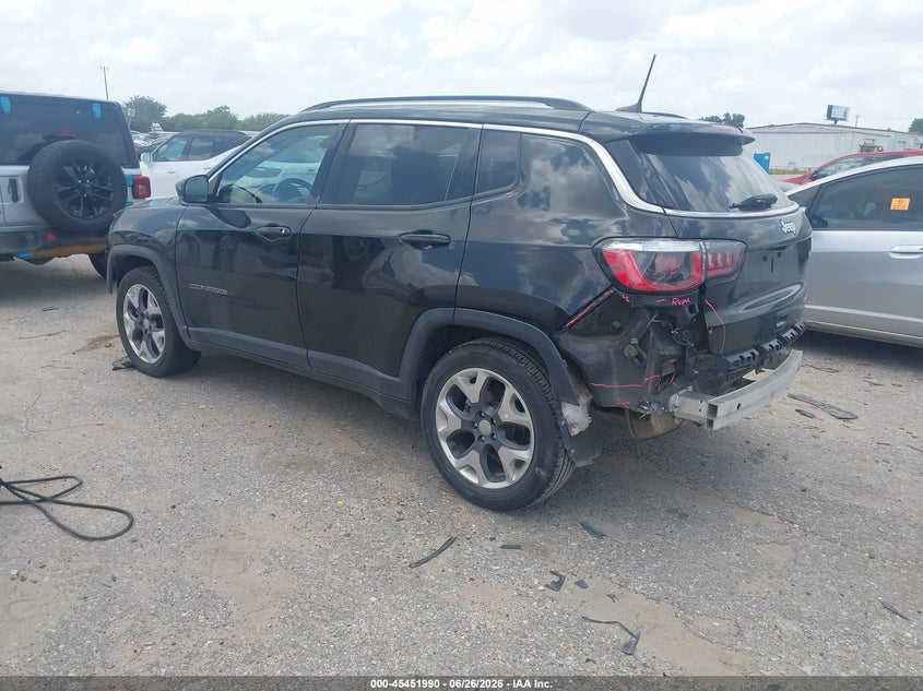 Vin: 3c4njccb7lt211513, lot: 45950103, jeep compass limited fwd 20203