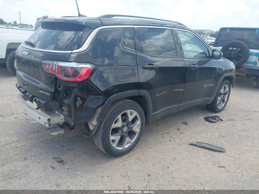 Vin: 3c4njccb7lt211513, lot: 45950103, jeep compass limited fwd 20204