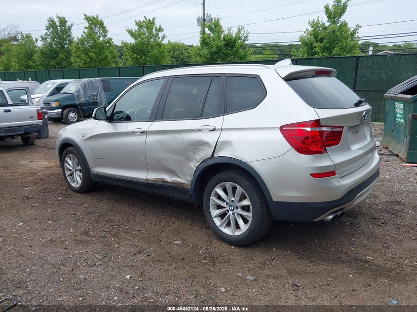 Vin: 5uxwx9c3xh0t24664, lot: 45950237, bmw x3 xdrive28i 20173