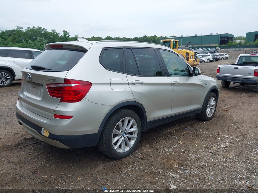 Vin: 5uxwx9c3xh0t24664, lot: 45950237, bmw x3 xdrive28i 20174