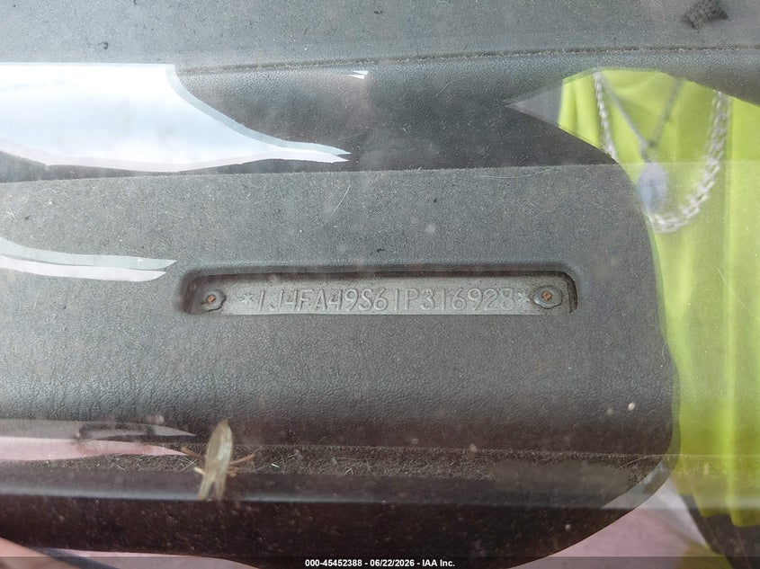 2001 Jeep Wrangler Sport VIN: 1J4FA49S61P316928 Lot: 45452388