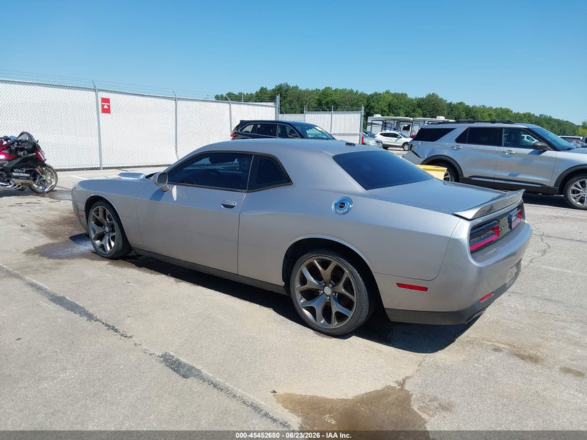 Vin: 2c3cdzag5fh843623, lot: 45950793, dodge challenger sxt 20153