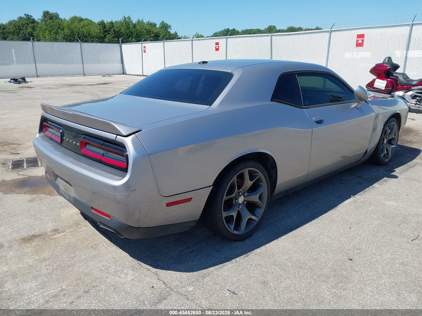 Vin: 2c3cdzag5fh843623, lot: 45950793, dodge challenger sxt 20154
