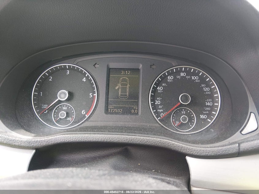 VOLKSWAGEN PASSAT 2012 VIN 1VWBN7A37CC066332