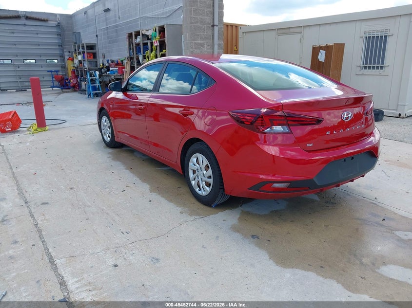 Vin: 5npd74lf2kh496817, lot: 45950857, hyundai elantra se 20193