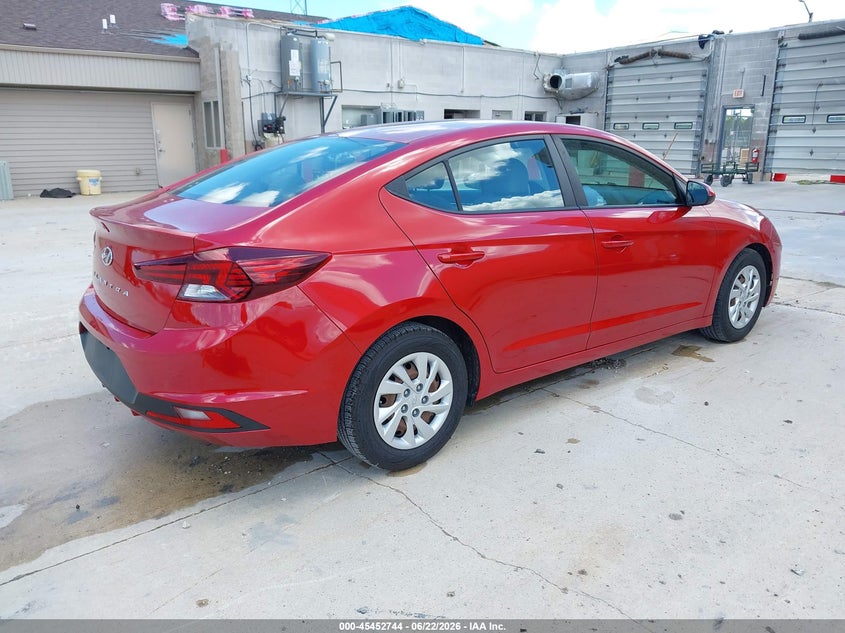 Vin: 5npd74lf2kh496817, lot: 45950857, hyundai elantra se 20194