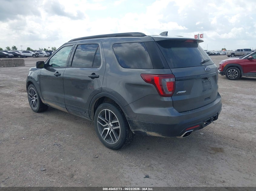 Vin: 1fm5k8gt7ggb15710, lot: 45950886, ford explorer sport 20163
