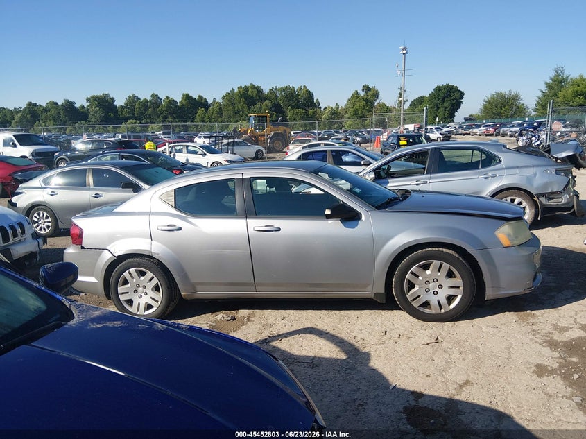 2013 Dodge Avenger Se VIN: 1C3CDZAB7DN530470 Lot: 45452803