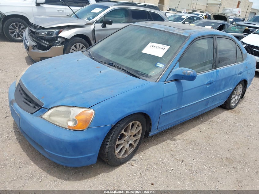2001 Honda Civic Ex 1HGES25751L075733 photo 1