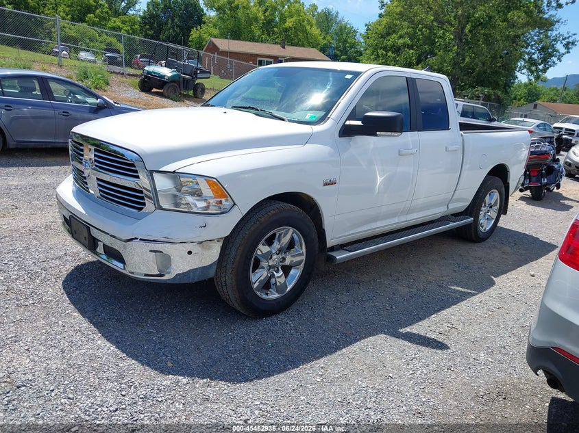2019 RAM 1500, Front & Rear, IAAI, VIN 1C6RR7GT0KS716949 — photo 2