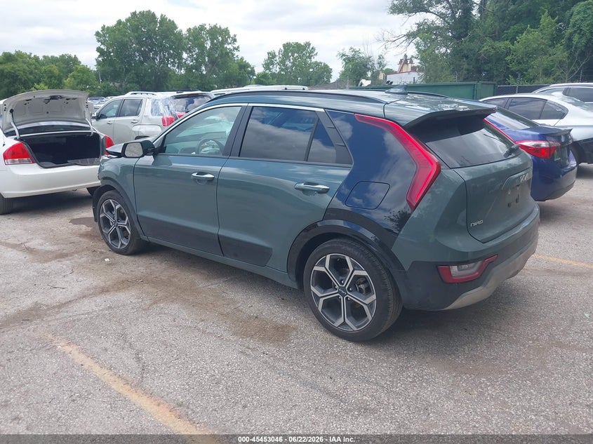 Vin: kndct3le0p5096402, lot: 45951159, kia niro sx touring 20233