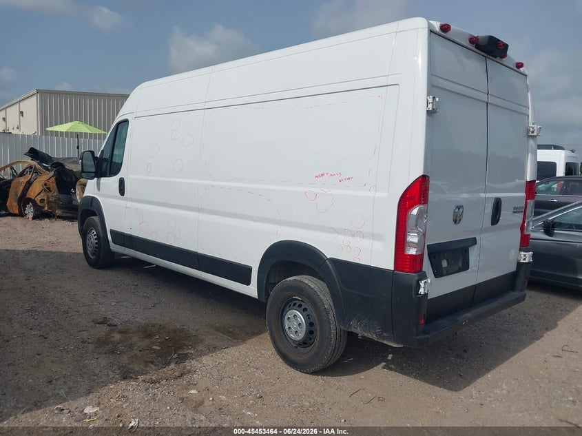 Vin: 3c6lrvdg6se504111, lot: 45951577, ram promaster 2500 tradesman high roof 159 wb w/pass seat 20253