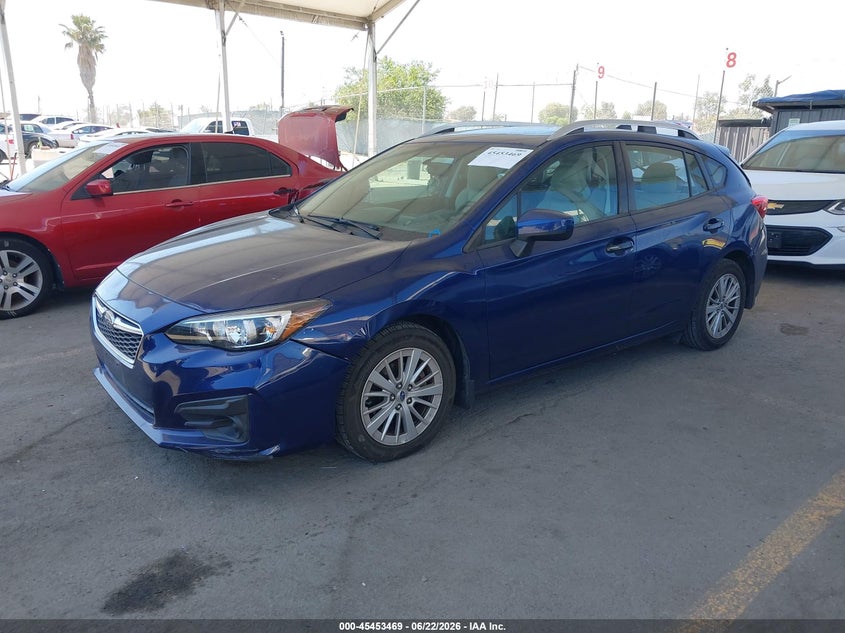 Vin: 4s3gtab69h3700378, lot: 45951582, subaru impreza 2.0i premium 20172
