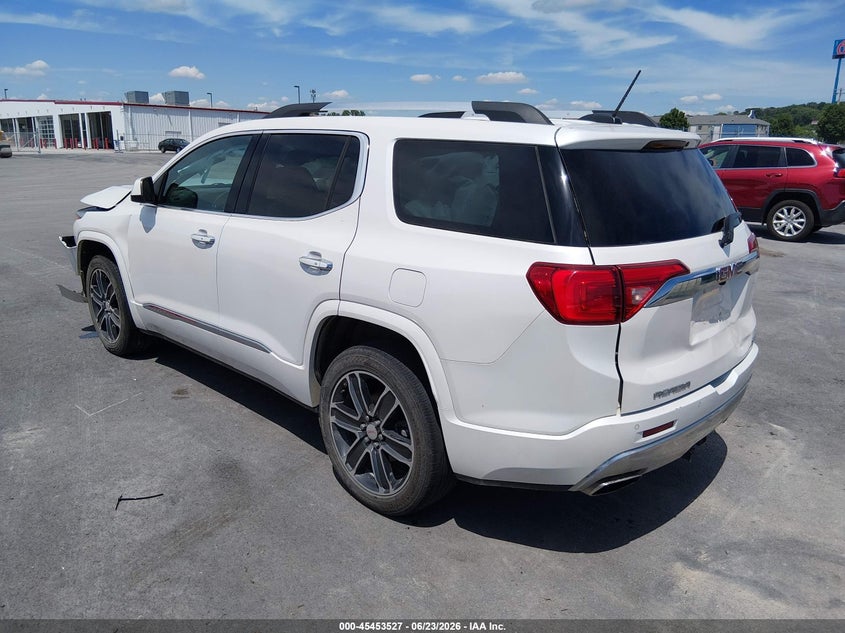 Vin: 1gkknxls7jz232502, lot: 45951640, gmc acadia denali 20183