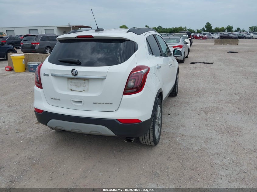 Vin: kl4cjasb7jb664441, lot: 45951830, buick encore preferred 20184