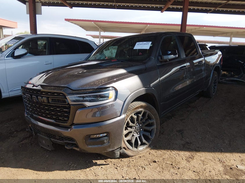 Vin: 1c6srfpp2tn222400, lot: 45951958, ram 1500 limited  4x4 6'4 box 20262