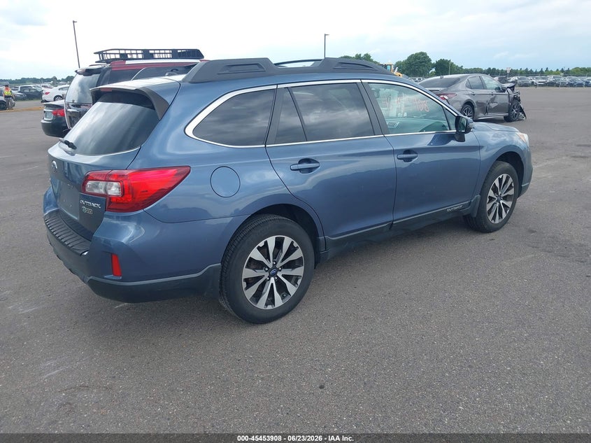 Vin: 4s4bsblc3f3325362, lot: 45952021, subaru outback 2.5i limited 20154