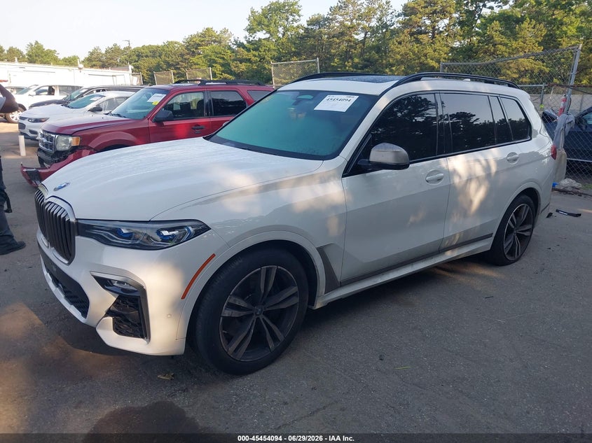 Vin: 5uxcx6c01m9e61735, lot: 45952207, bmw x7 m50i 20212