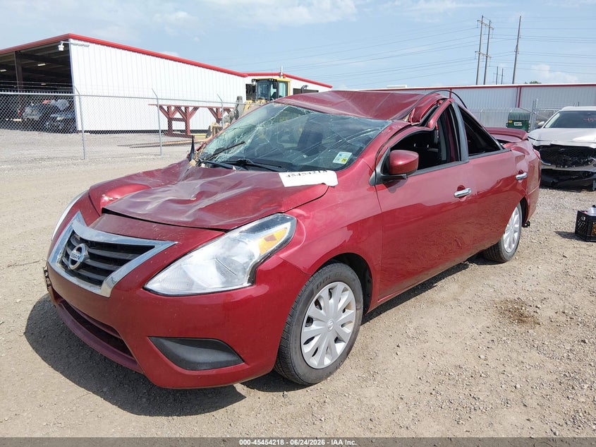 2019 Nissan Versa, По кругу, IAAI, VIN 3N1CN7AP9KL809458 — фото 2