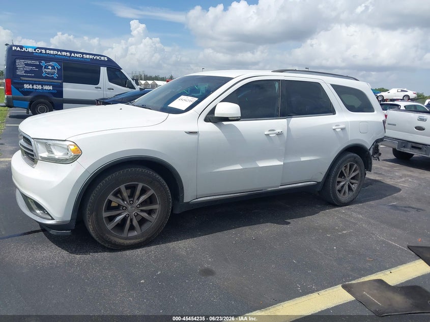 Vin: 1c4rdhdg2fc770726, lot: 45952348, dodge durango limited 20152