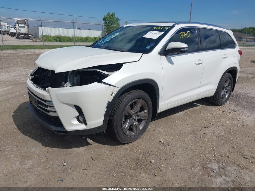 Vin: 5tddzrfh6hs410898, lot: 45952530, toyota highlander limited platinum 20172