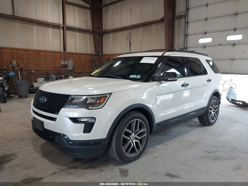 Vin: 1fm5k8gt0jgc46193, lot: 45952799, ford explorer sport 20182