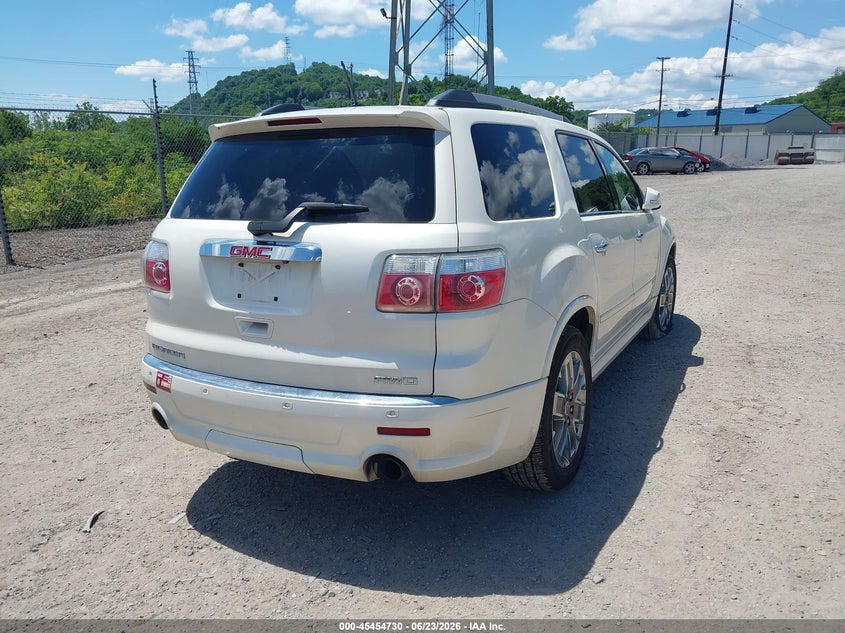Vin: 1gkkvted7bj353120, lot: 45952842, gmc acadia denali 20114