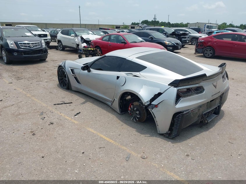 Vin: 1g1yw2d78k5115335, lot: 45953136, chevrolet corvette grand sport 20193
