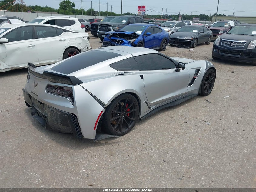 Vin: 1g1yw2d78k5115335, lot: 45953136, chevrolet corvette grand sport 20194