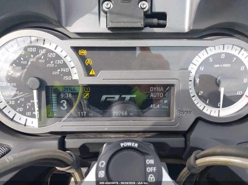 2019 BMW R 1250 Rt VIN: WB10J6308KZG33453 Lot: 45455076