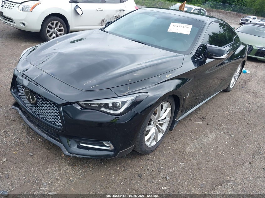 Vin: jn1ev7el1km291531, lot: 45953271, infiniti q60 3.0t luxe 20192
