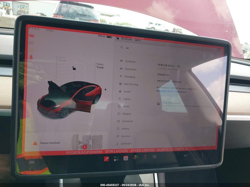 TESLA MODEL 3 2018 VIN 5YJ3E1EA5JF034914