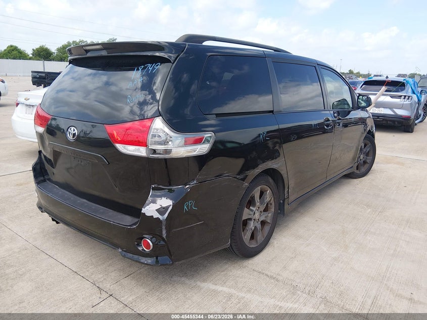2012 TOYOTA SIENNA VAN 3.5L V-6 DOHC, VVT, 266HP