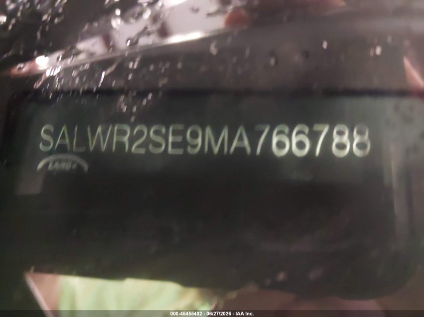 2021 Land Rover Range Rover Sport Hse Dynamic VIN: SALWR2SE9MA766788 Lot: 45455402