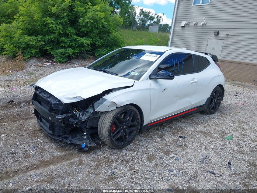 Vin: kmht36ah4nu013776, lot: 45953562, hyundai veloster n 20222